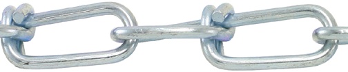 1/0 X 400' Weld-less Double Loop Chain-Bright Zinc | Cal Fasteners, Inc.