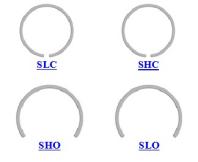 SLC, SLO, SHC, SHO Constant Snap Ring-Square Section