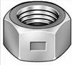 REVERSIBLE HEX LOCKNUT, GRADE A, ZINC CR+3 (INCH)