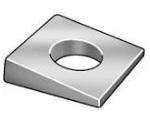 SQUARE BEVELED MALLEABLE WASHERS, ZINC CR+3 (INCH)