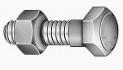 HEX STRUCTURAL BOLT A325 W/ A563 C HEX NUT, PLAIN (INCH)