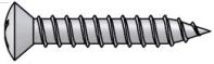 SELF-TAPPING SCREW, PHILLIPS OVAL HEAD, TYPE A, STAINLESS STEEL 18 8 (INCH)