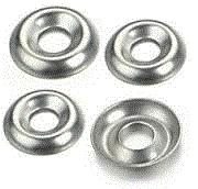 COUNTERSUNK FINISHING WASHER, NICKEL PLATED (INCH)