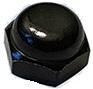 ACORN CAP NUT, BLACK ZINC