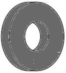 USS FLAT WASHER (USA), THRU HARDENED, PLAIN (INCH)