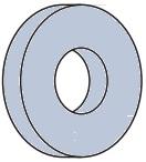 USS FLAT WASHER (USA), THRU HARDENED, ZINC CR+3 (INCH)