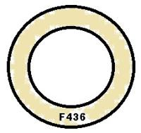 F436 STRUCTURAL FLAT WASHER, ZINC/YELLOW CR+6 (INCH)