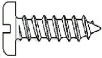 SELF-TAPPING SCREWS, PAN HEAD, SLOTTED, STAINLESS STEEL 18 8 (INCH)