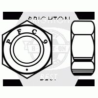 PFC 9, HEX NUTS, ZINC YELLOW (USA)(INCH)
