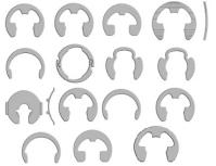 TAPERED SECTION RETAINING RINGS-RADIALLY INSTALLED