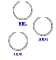 HBL, HBM, HBH SNAP RINGS (SAE STANDARD BEARING)