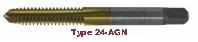 Type 24-AGN HSS Straight Flute Taps Plug Style-Tin Coat