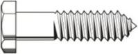 HEX LAG SCREW, HOT DIP GALVANIZED, LOW CARBON (INCH)