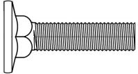 Carriage bolt flat
