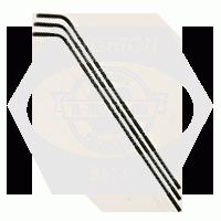 HEX KEYS 6150 CRV ALLOY, LONG ARM, BLACK (IMPORT) (INCH)