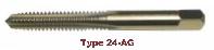 Type 24-AG HSS Straight Flute Taps Plug Style